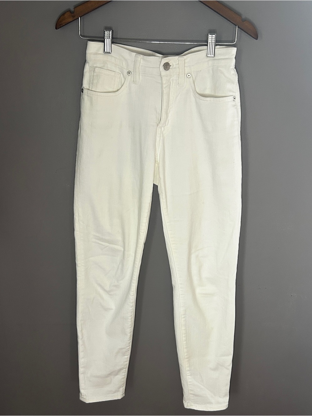 Madewell 9” High Rise Skinny Jeans White Size 26